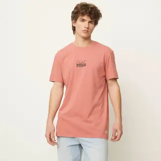 BEARCLIFF - Camiseta Hombre Manga corta con Estampado de Algodón