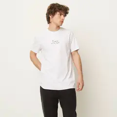 BEARCLIFF - Camiseta Hombre Manga corta con Estampado de Algodón