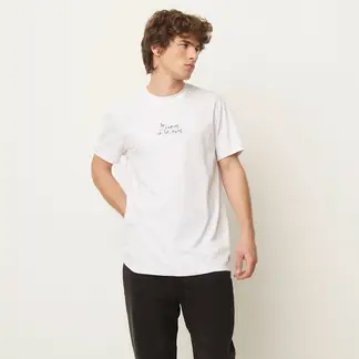 BEARCLIFF - Camiseta Hombre Manga corta con Estampado de Algodón