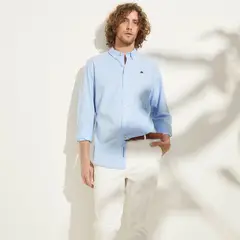 CASCAIS - Camisa Hombre Manga larga Slim Algodón Cascais.