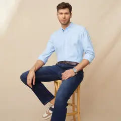 LA MARTINA - Camisa Hombre Manga larga de Algodón
