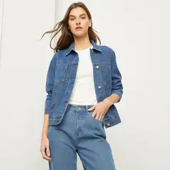 BASEMENT - Chaqueta de jean para Mujer de Algodón