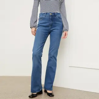 BASEMENT - Jean Flare Mujer Tiro medio