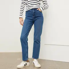 BASEMENT - Jean Recto Mujer Tiro medio