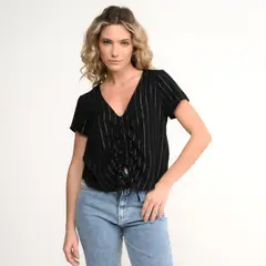 SYBILLA - Blusa Mujer Manga Corta