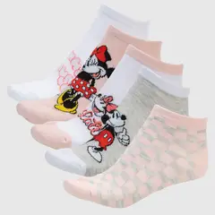 DISNEY - Medias Mujer Corto Pack de 5