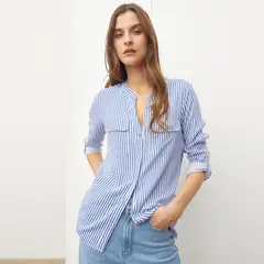 BASEMENT - Camisa Mujer Estampado Manga larga