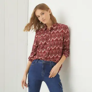 UNIVERSITY CLUB - Blusa Mujer con Estampado Manga larga