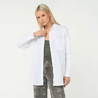 BASEMENT - Camisa Mujer Manga larga de Algodón Regular fit