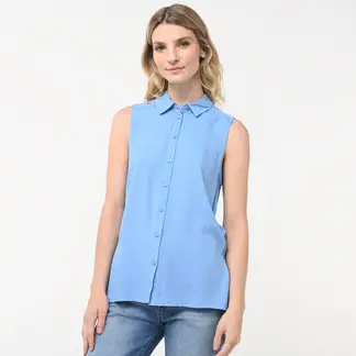 UNIVERSITY CLUB - Blusa Mujer con Estampado Sin mangas