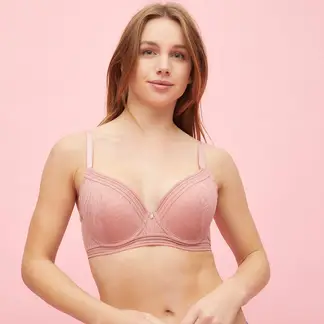 BLU - Brasier con encaje con copa con varilla