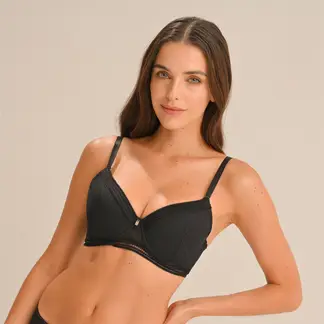 BLU - Brasier con encaje con copa con varilla