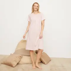 SOUTHLAND - Camisa de dormir Mujer Largo Manga corta de Algodón
