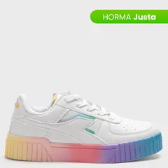 DIADORA - Tenis moda Girl Bampupara Niña Blancos Horma Justa