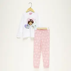 undefined - Pijama para Niña 2 piezas con Estampado Cintura elásticada Manga larga de Algodón Gabby'S Doll House