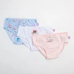 undefined - Panty Niña Pack de 3 unidades en Algodón Gabby's Doll House