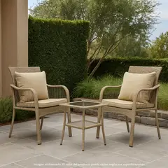 MICA - Juego de living de terraza Bali 2 puestos - 0% Interés a 3, 6 o 12 Cuotas Pagando con tu CMR Banco Falabella