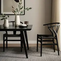 BASEMENT HOME - Set X2 Silla de Comedor en Poliseda Con Patas de Madera 56 x 53 x 78 cm - Mueble Kolding - 0% Interés a 3, 6 o 12 Cuotas Pagando con tu CMR Banco Falabella