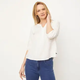NEWPORT - Blusa Mujer con Estampado Manga 3/4