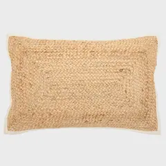 BASEMENT HOME - Cojín JUTE SOLID BL 33 x 50 cm