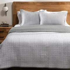 BASEMENT HOME - Cubrelecho con exterior y relleno de 190 GSM Poliéster. Cubrelecho Estampado Tom para Cama Sencillo, doble, queen y King.