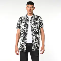DENIMLAB - Camisa Hombre con Estampado Manga corta