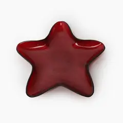 ROBERTA ALLEN - Fuente Estrella Vidrio Roja 23 cm Navidad