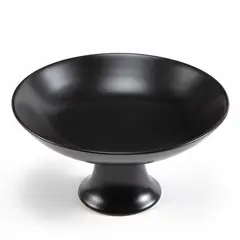 BASEMENT HOME - Frutero Con Pie 22Cm Negro Gres