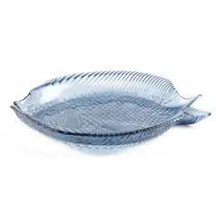 BASEMENT HOME - Fuente Pescado 30Cm Azul
