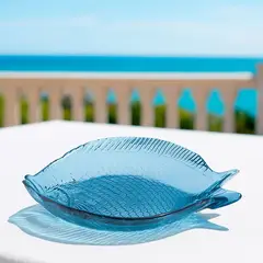 BASEMENT HOME - Fuente Pescado 18Cm Azul