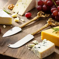 ROBERTA - Cuchillos para Queso Set x2 Mesa de Navidad