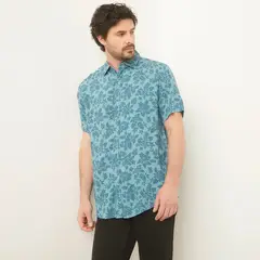 NEWPORT - Camisa Hombre con Estampado Manga corta