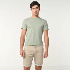 BEARCLIFF - Bermuda de jean Hombre Denim