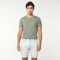 BEARCLIFF - Bermuda de jean Hombre Denim