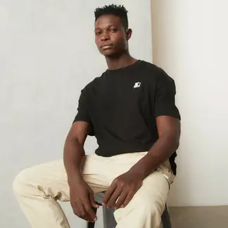 STARTER - Camiseta Hombre Manga Corta Oversize de Algodón