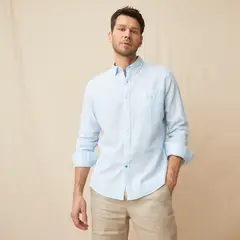 LA MARTINA - Camisa Hombre Manga larga de Lino