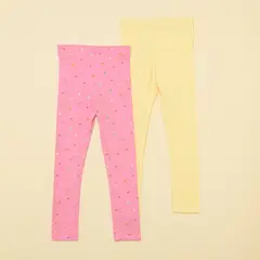 YAMP - Leggings Niña Pack de 2 unidades Algodón