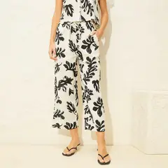 BASEMENT - Pantalón Palazzo Mujer Tiro alto