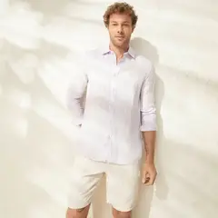 CASCAIS - Camisa Hombre Manga larga Slim de Lino Cascais.