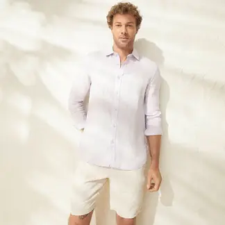 CASCAIS - Camisa Hombre Manga larga Slim de Lino Cascais.