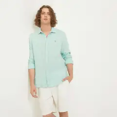 CASCAIS - Camisa Hombre Manga larga Slim de Lino Cascais.
