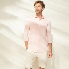 CASCAIS - Camisa Hombre Manga larga Slim de Lino Cascais.