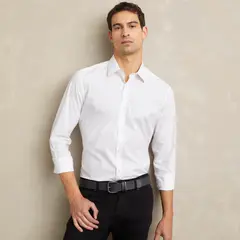 WOLF & HANK - Camisa Hombre Manga larga Slim de Algodón WOLF&HANK