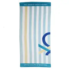 BENETTON - Toalla infantil 360 g LIME 71 x 148 cm