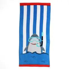 MICA KIDS - Toalla infantil 360 g SHARK 71 x 148 cm