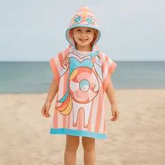 MICA KIDS - Toalla infantil 200 g RAYAS UNI 60 x 120 cm