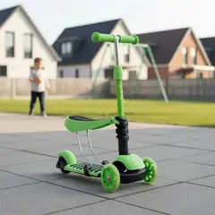SCOOP - Scooter patineta para niños plegable Tri-Scooter 2x1 LED