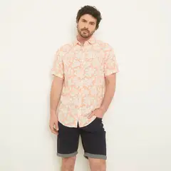 NEWPORT - Camisa Hombre con Estampado Manga corta