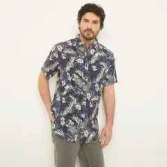 NEWPORT - Camisa Hombre con Estampado Manga corta