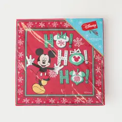 DISNEY - Servilleta de navidad de Mickey Mouse 30 x 30 cm